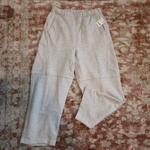 FP Movement by Free People Women's Heather Gray Wide Leg Pants Barrel Sweatpants